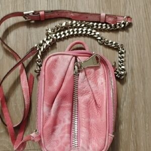 Aimee Kestenberg Pink Mini Bag with Chain Strap